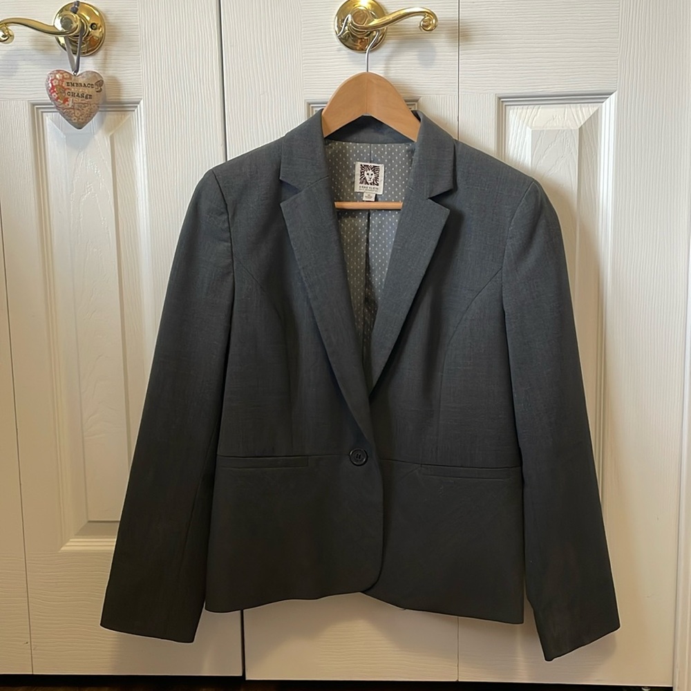 GREY ANN KLEIN SUIT JACKET
